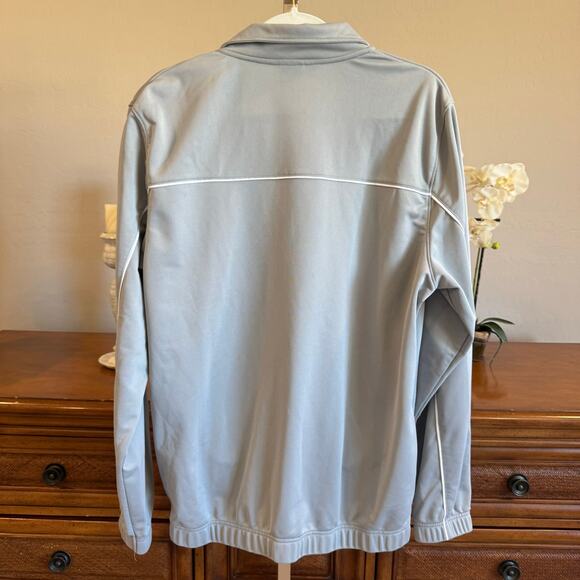Nike Dri-Fit Full-Zip Gray Jacket Size Large Pre-Owned Excellent - Picture 2 of 5